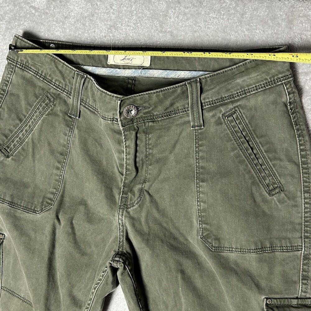Vintage Green Women’s Levi Cargo Pants Size 6 Rare Skinny Combat Grunge Punk   - Picture 5 of 12